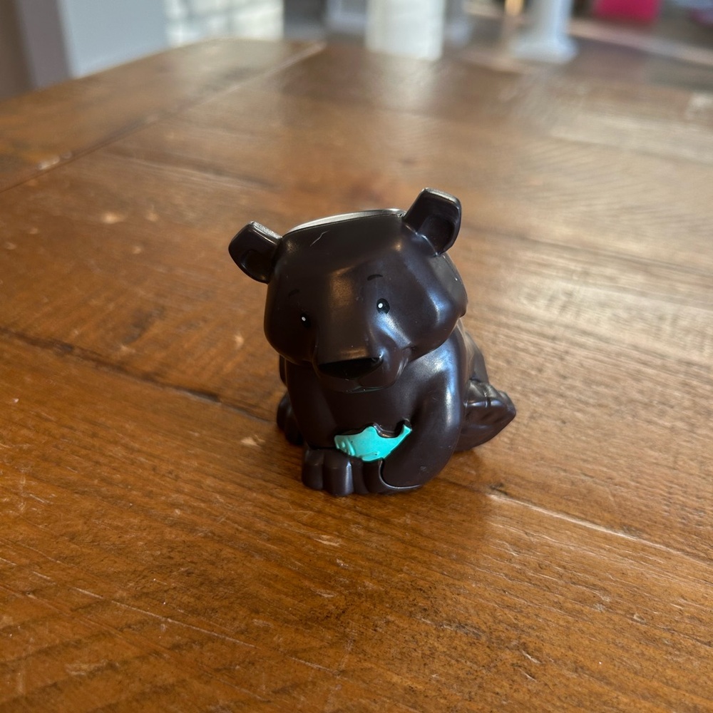 Fisher Price Little People black bear with fish as is